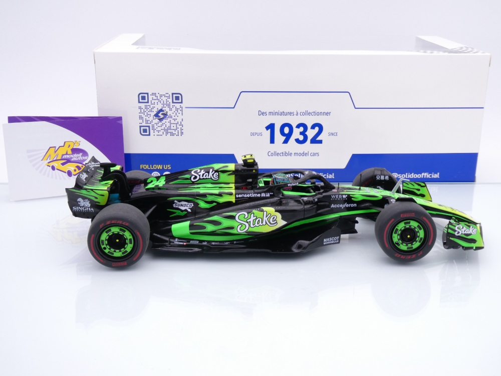 Solido S1814103 # Alfa Romeo C44 F1 #24 Las Vegas GP 2024 " Guanyu Zhou " 1:18