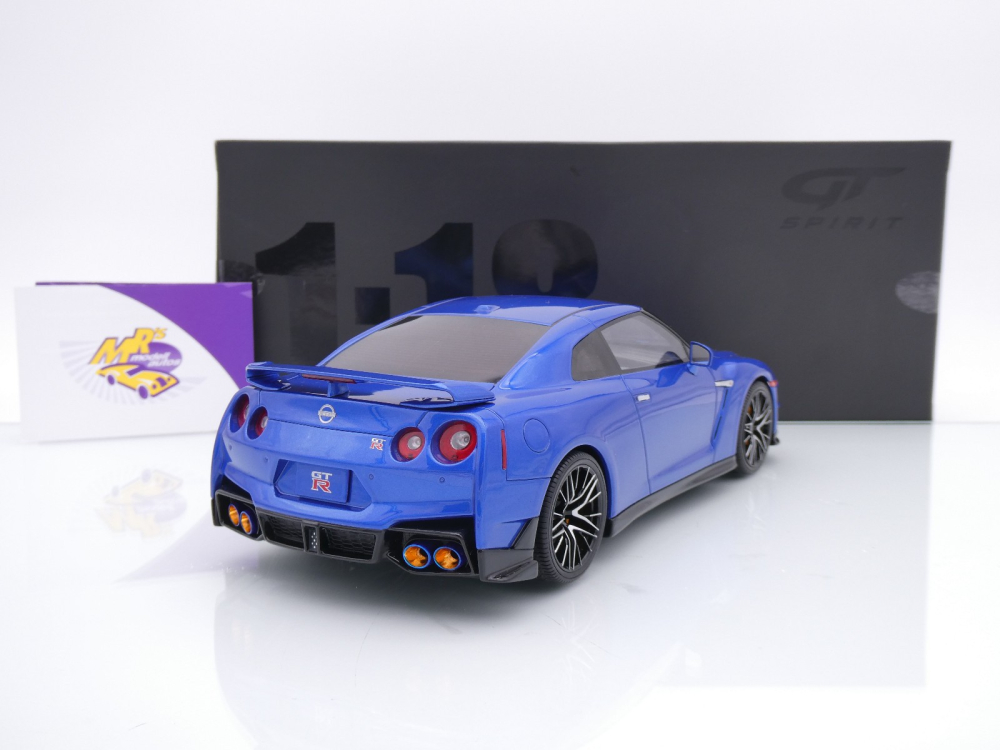 GT Spirit GT521 # Nissan Skyline GT-R (R35) T-Spec Baujahr 2024 " blaumetallic " 1:18