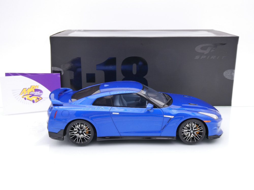 GT Spirit GT521 # Nissan Skyline GT-R (R35) T-Spec Baujahr 2024 " blaumetallic " 1:18