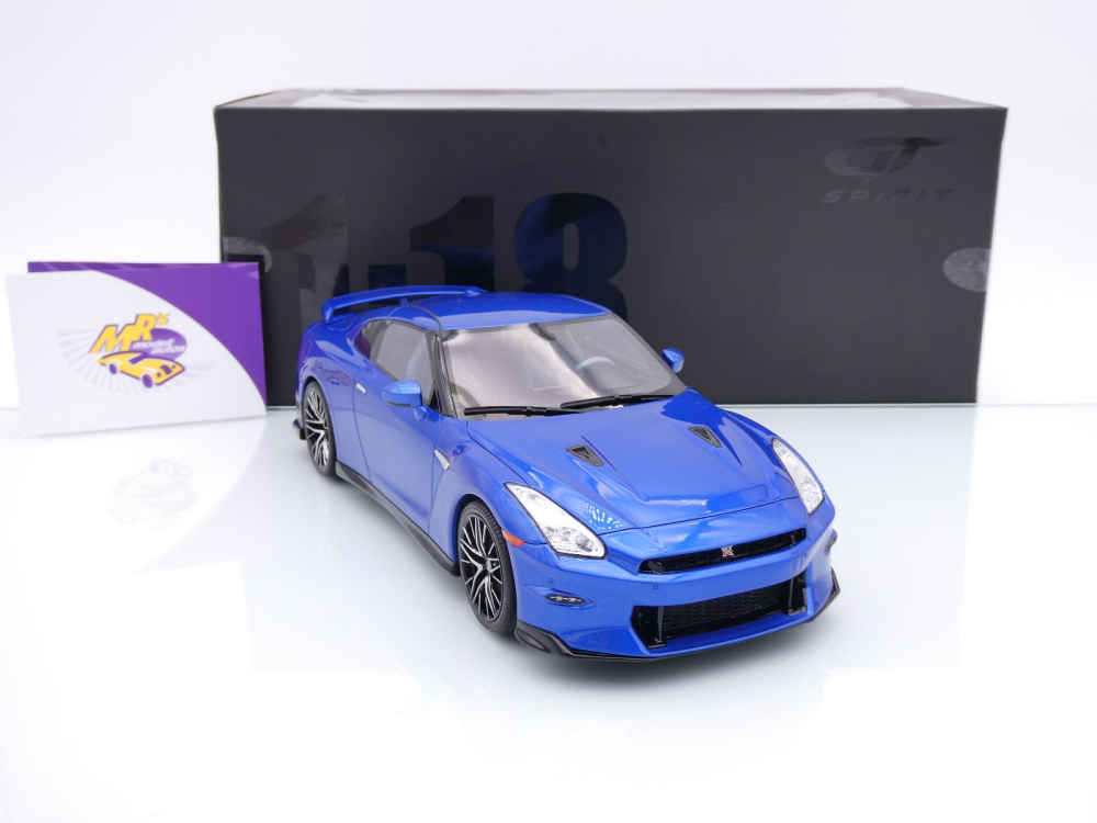 GT Spirit GT521 # Nissan Skyline GT-R (R35) T-Spec Baujahr 2024 " blaumetallic " 1:18