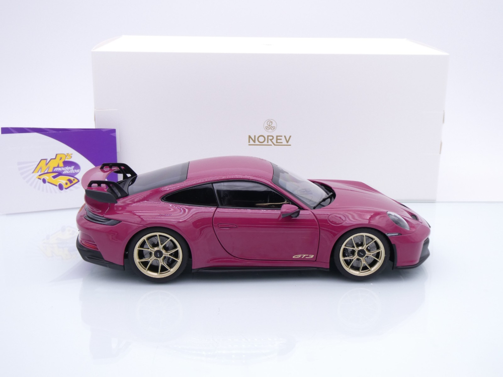 Norev 187381 # Porsche 911 (992) GT3 Baujahr 2021 " Sternrubin Neo " 1:18