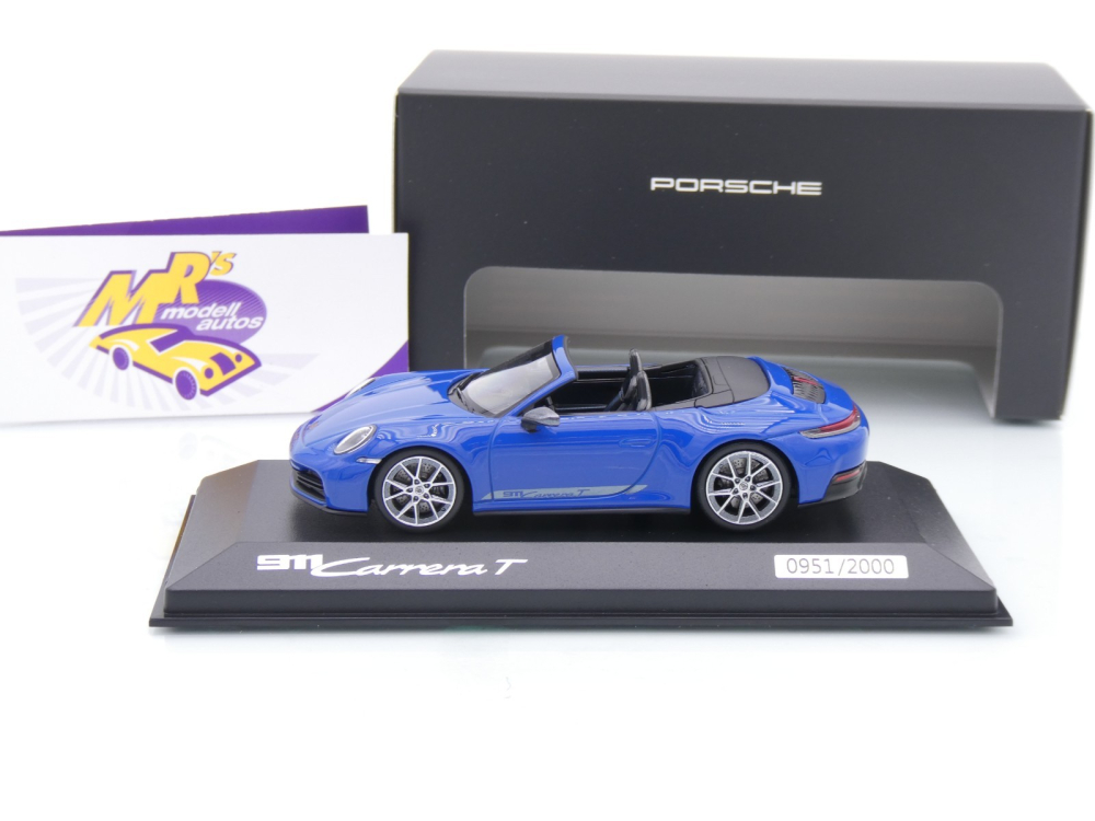Minichamps WAP0200260SCPE # Porsche 911 Carrera T Bajahr 2024 " Luganoblau " 1:43