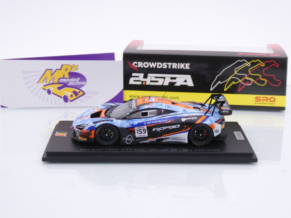 Spark SB735 # McLaren 720S GT3 Evo #159 24h Spa 2023 " Garage 59 / Goethe " 1:43