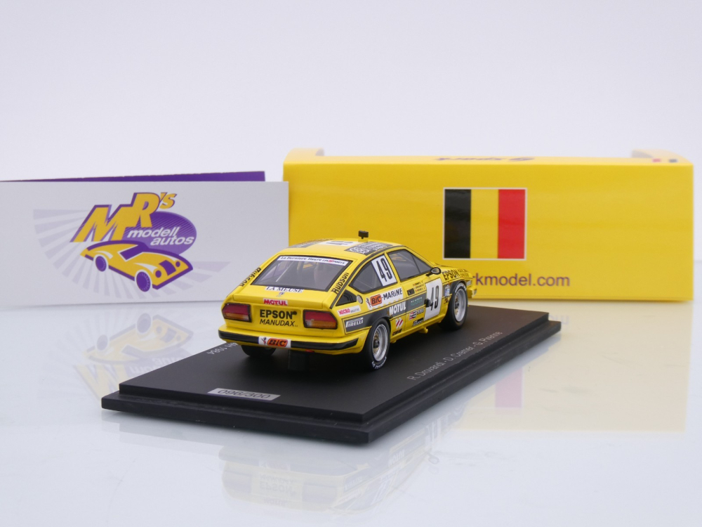 Spark SB420 # Alfa Romeo GTV 6 #49 24h Spa 1984 " Luigi Racing / Drovandi " 1:43