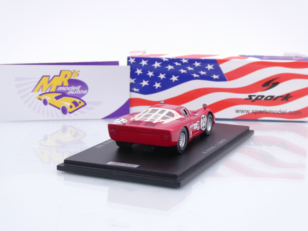 Spark US378 # Alfa Romeo T33-2 #23 24h Daytona 1968 " Andretti - Bianchi " 1:43