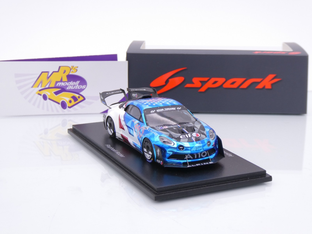 Spark S5449 # Alpine A110 GT4 Evo 3rd Pikes Peak Hill Climb 2023 " Astier " 1:43