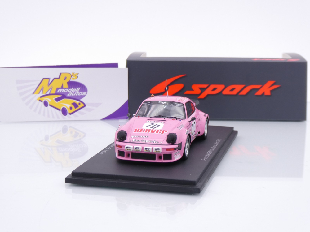 Spark S9846 # Porsche 911 934 Turbo #70 24h Le Mans 1981 " Denver Pink " 1:43