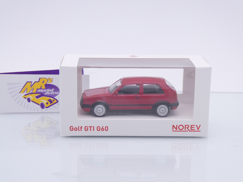 Norev 840062 # Volkswagen VW Golf II GTI G60 Baujahr 1989 " dunkelrot " 1:43