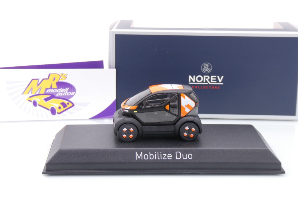 Norev 519920 # Mobilize Duo Elektro Baujahr 2025 " orange-weiß " 1:43