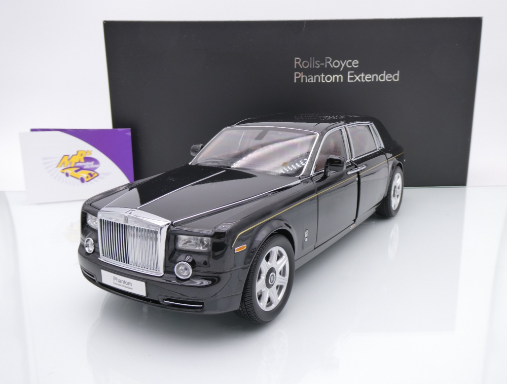 Kyosho 08841DBK2 # Rolls-Royce Phantom EWB Limousine Baujahr 2012 " schwarz (Diamond Black) " 1:18