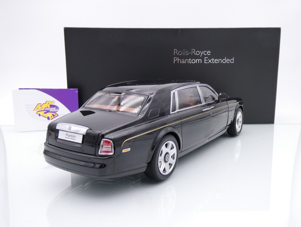 Kyosho 08841DBK2 # Rolls-Royce Phantom EWB Limousine Baujahr 2012 " schwarz (Diamond Black) " 1:18