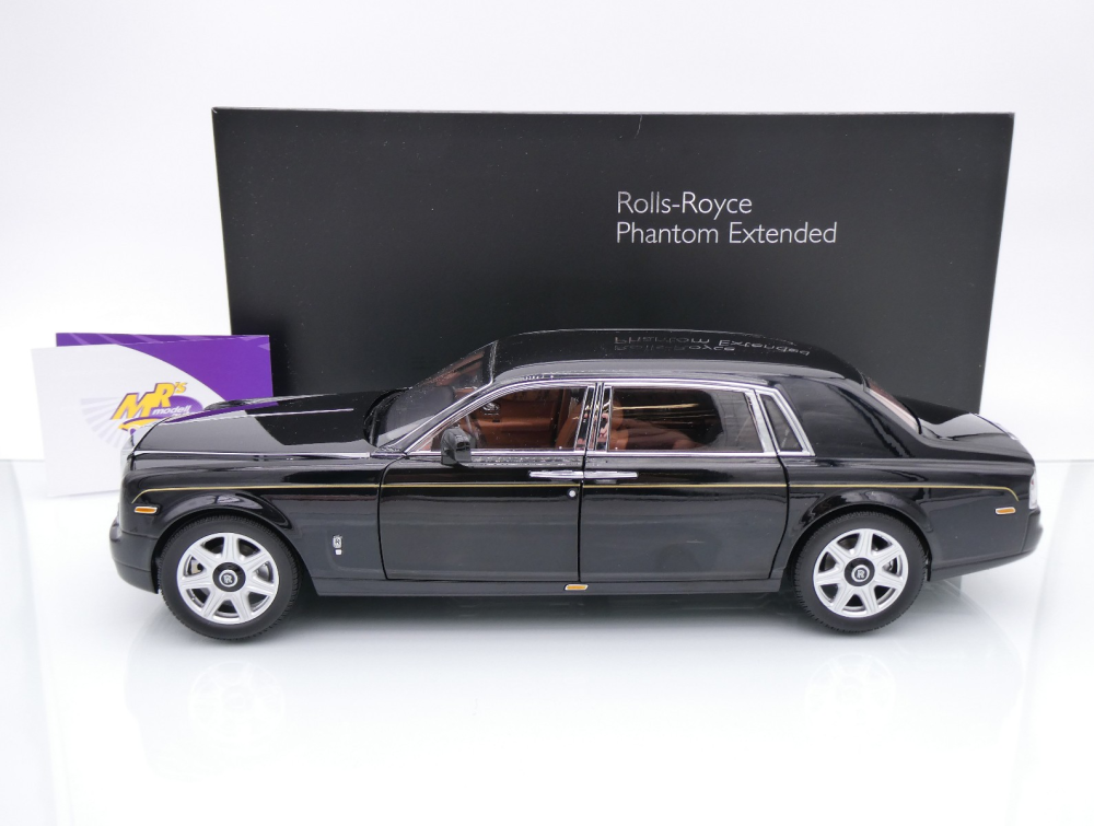 Kyosho 08841DBK2 # Rolls-Royce Phantom EWB Limousine Baujahr 2012 " schwarz (Diamond Black) " 1:18