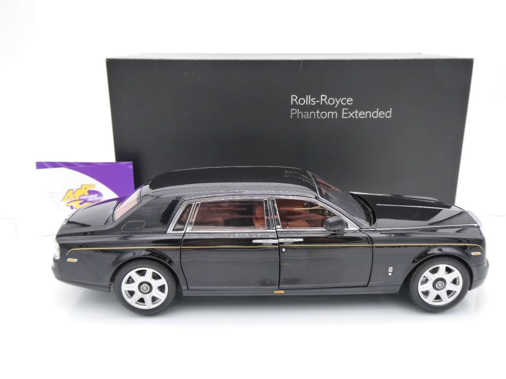 Kyosho 08841DBK2 # Rolls-Royce Phantom EWB Limousine Baujahr 2012 " schwarz (Diamond Black) " 1:18