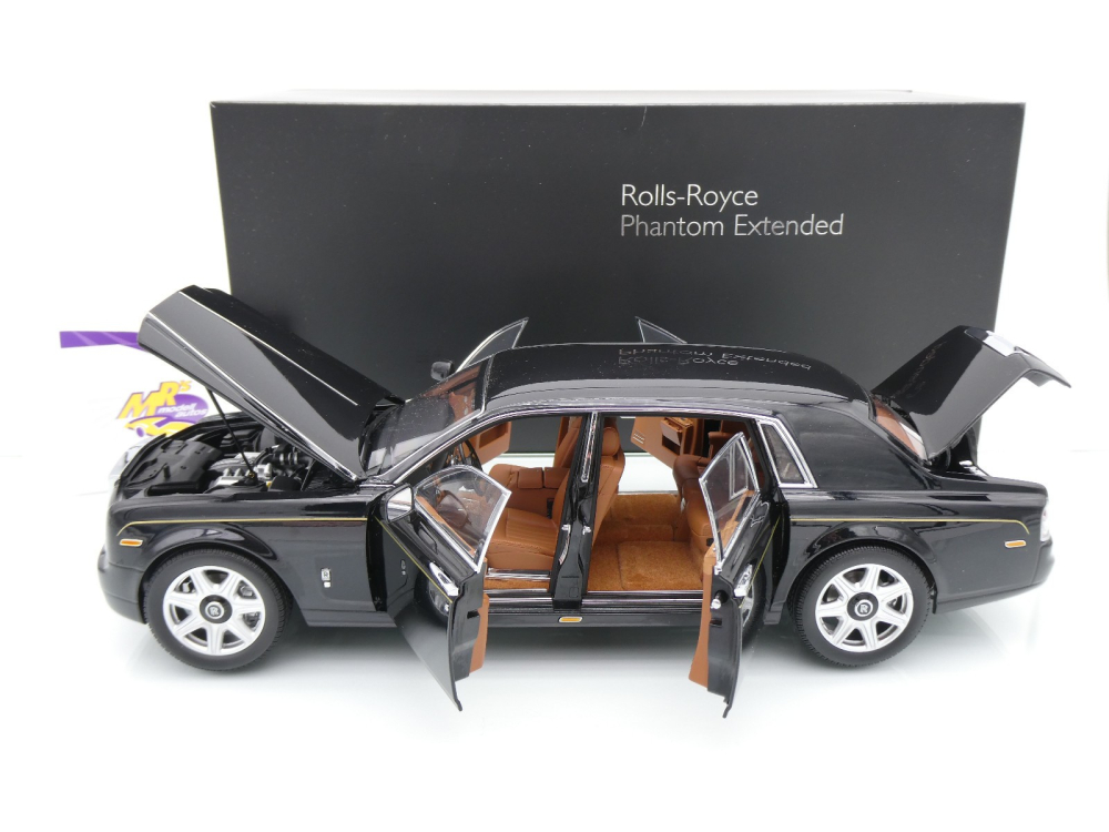 Kyosho 08841DBK2 # Rolls-Royce Phantom EWB Limousine Baujahr 2012 " schwarz (Diamond Black) " 1:18