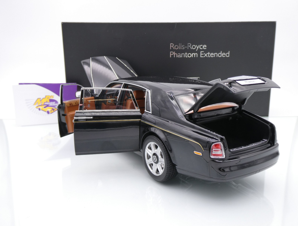 Kyosho 08841DBK2 # Rolls-Royce Phantom EWB Limousine Baujahr 2012 " schwarz (Diamond Black) " 1:18