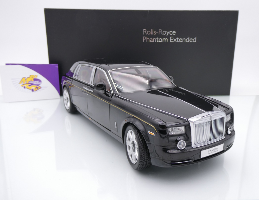 Kyosho 08841DBK2 # Rolls-Royce Phantom EWB Limousine Baujahr 2012 " schwarz (Diamond Black) " 1:18
