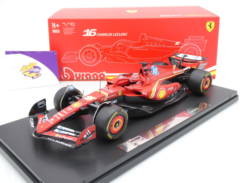 Bburago 18-16821 # Ferrari SF-24 F1 #16 Imola GP 2024 " Charles Leclerc" 1:18