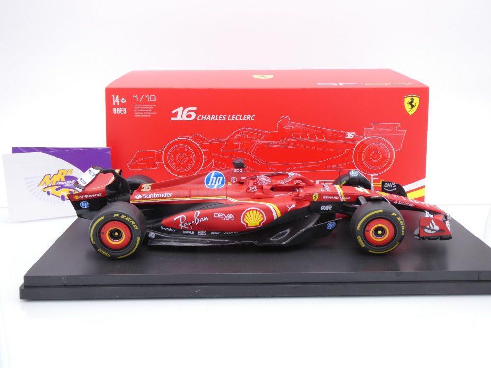 Bburago 18-16821 # Ferrari SF-24 F1 #16 Imola GP 2024 " Charles Leclerc" 1:18