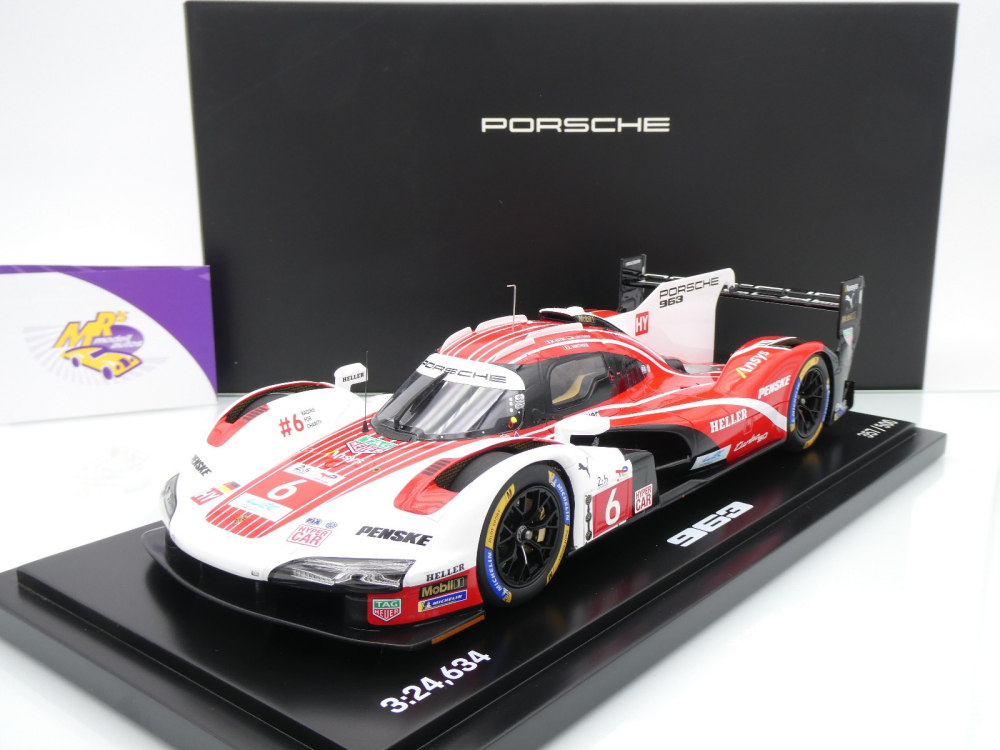 Spark WAP0217010S963 # Porsche 963 #6 Pole 4th 24h Le Mans 2024 " Team Penske " 1:18