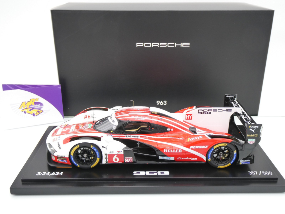 Spark WAP0217010S963 # Porsche 963 #6 Pole 4th 24h Le Mans 2024 " Team Penske " 1:18