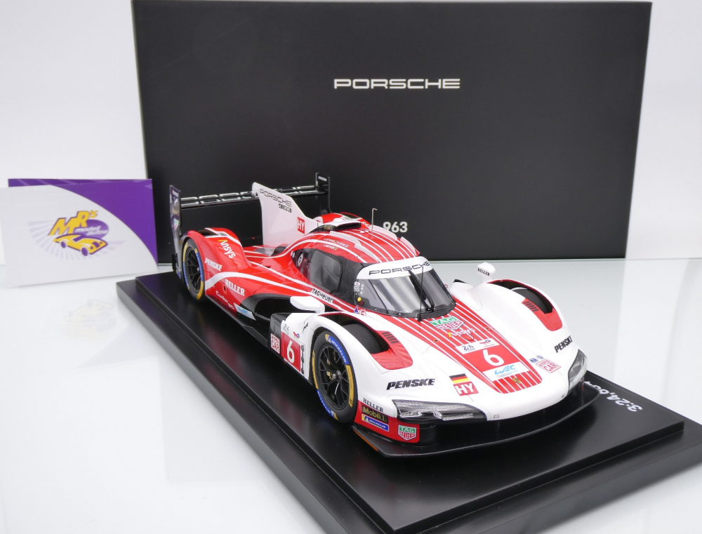 Spark WAP0217010S963 # Porsche 963 #6 Pole 4th 24h Le Mans 2024 " Team Penske " 1:18
