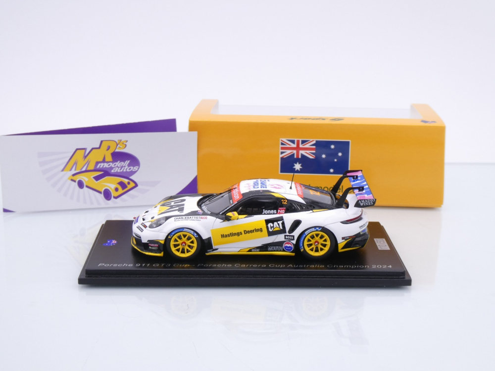 Spark AS066 # Porsche 911 GT3 Carrera Cup Australia Champion 2024 " Jones " 1:43