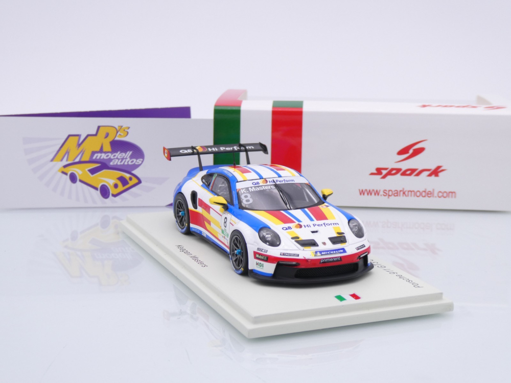 Spark SI028 # Porsche 911 GT3 Carrera Cup Italia Champion 2024 " K. Masters " 1:43