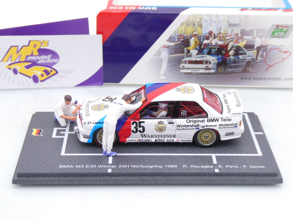 Spark 43NUR1989 # BMW M3 E30 24h Nürburgring 1989 " Team Warsteiner Schnitzer " 1:43