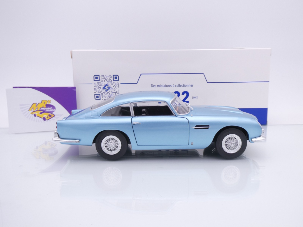 Solido S1807104 # Aston Martin DB5 Coupe Baujahr 1964 " hellblaumetallic " 1:18