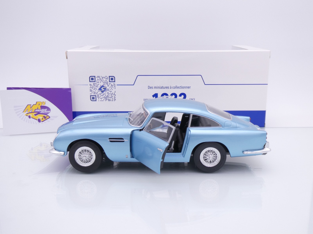 Solido S1807104 # Aston Martin DB5 Coupe Baujahr 1964 " hellblaumetallic " 1:18