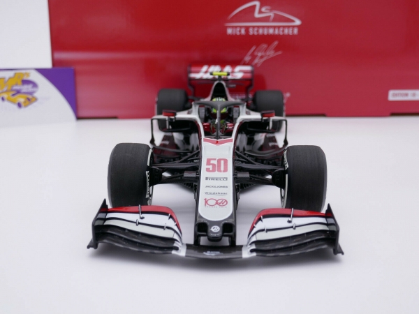 Minichamps 110201750 # Haas VF-20 Abu Dhabi GP 2020 F 1 " Mick Schumacher " 1:18