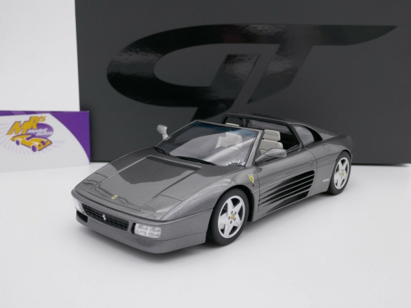 GT-Spirit GT332 # Ferrari 348 GTS Spyder Baujahr 1993 " grau metallic " 1:18