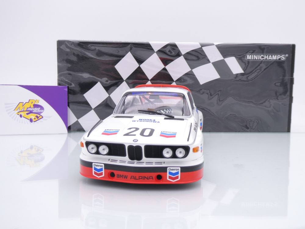 Minichamps 155732620 # BMW Alpina 3.0 CSL #20 24h Spa 1973 " Brun Kocher " 1:18