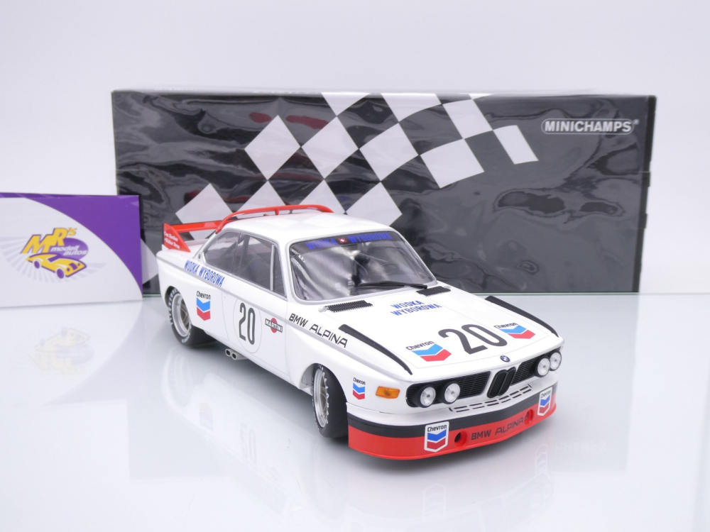 Minichamps 155732620 # BMW Alpina 3.0 CSL #20 24h Spa 1973 " Brun Kocher " 1:18