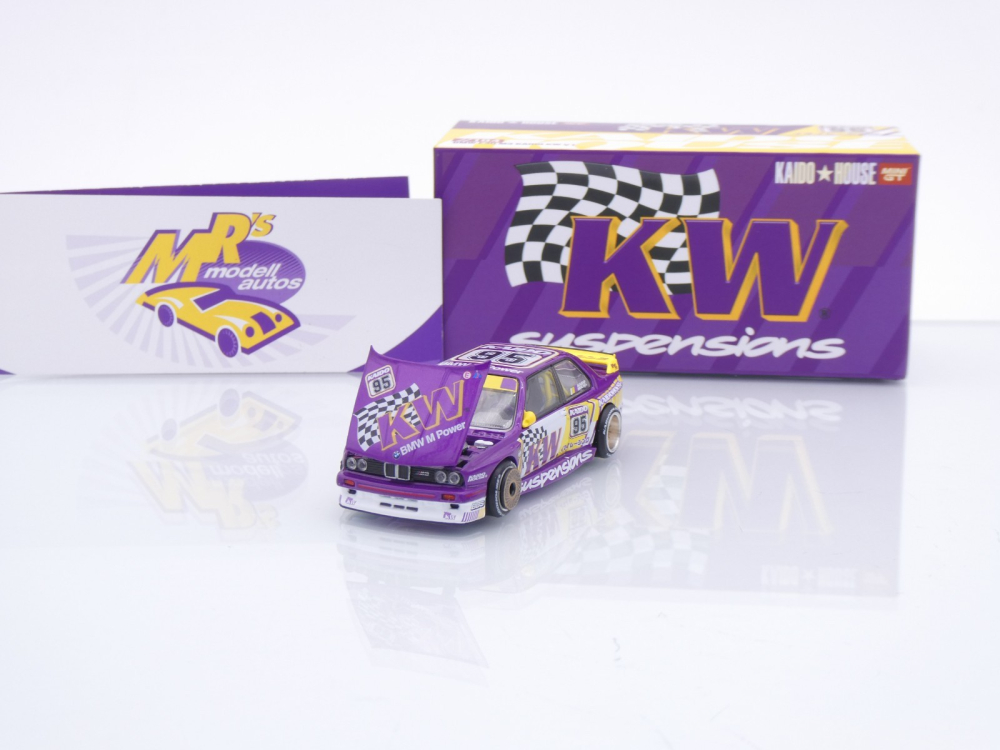 TSM MINI GT KHMG194 # BMW M3 E30 #95 " Kaido House - KW Suspensions V1 " 1:64