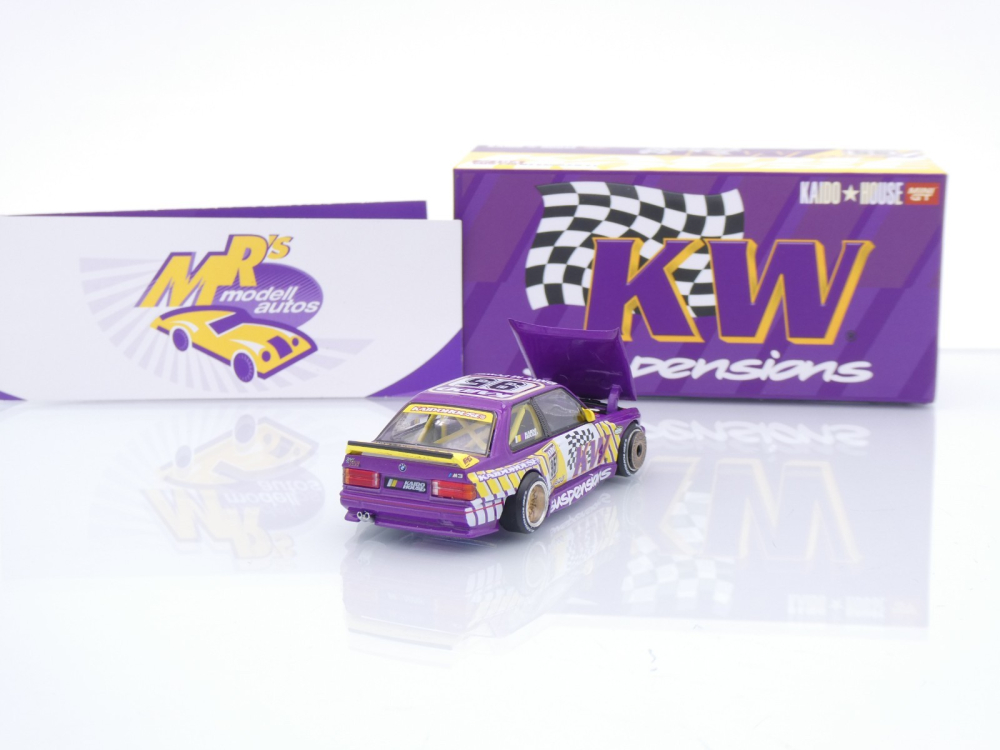 TSM MINI GT KHMG194 # BMW M3 E30 #95 " Kaido House - KW Suspensions V1 " 1:64