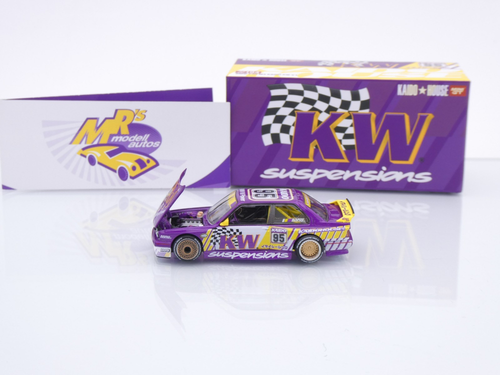 TSM MINI GT KHMG194 # BMW M3 E30 #95 " Kaido House - KW Suspensions V1 " 1:64