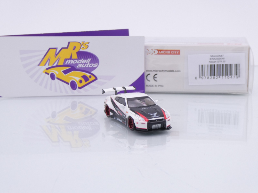 Micro City  Herpa 87MC000048 # Nissan Skyline GTR R35 Baujahr 2007 " Liberty Walk " 1:87