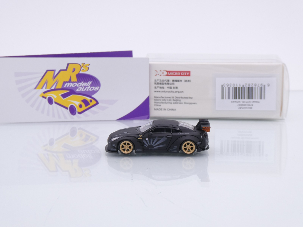 Micro City  Herpa 87MC000037 # Nissan Skyline GTR R35 Baujahr 2007 " Liberty Walk " 1:87
