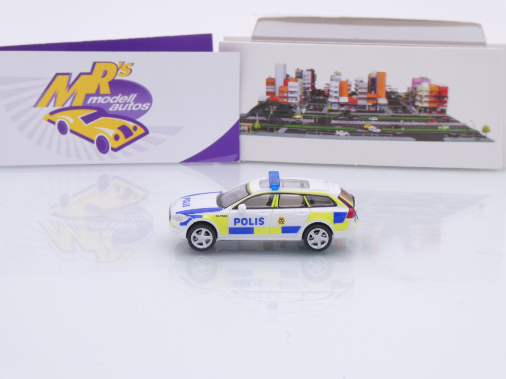 Micro City Herpa 87MC000035 # Volvo V90 Kombi Baujahr 2017 " Polis Schweden " 1:87