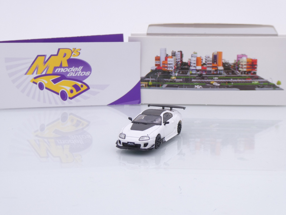 Micro City  Herpa 87MC000029 # Toyota Supra Baujahr 1993-2002 " weiß-schwarz " 1:87
