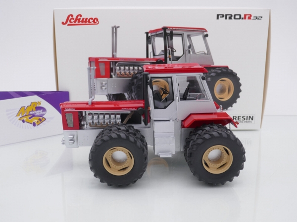 Schuco PRO.R 09154 # Schlüter Profi Trac 5000 TVL Traktor " rot-silber " 1:32
