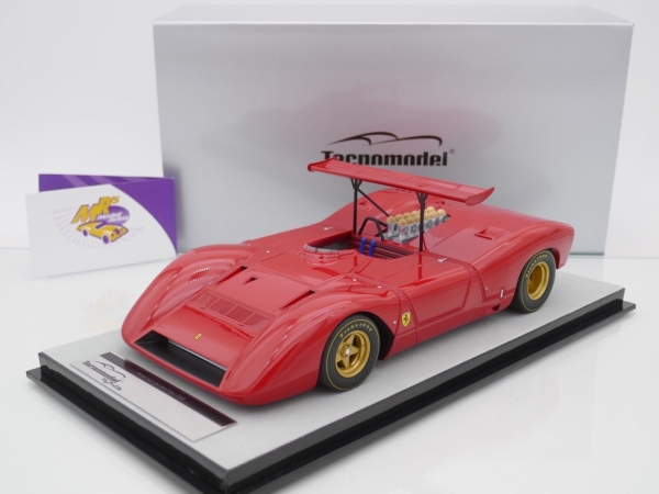 Tecnomodel TM18-250A # Ferrari 612 Can-Am Press Version 1968 Rosso Corsa 1:18 Nur 100 Stück !!