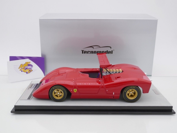 Tecnomodel TM18-250A # Ferrari 612 Can-Am Press Version 1968 Rosso Corsa 1:18 Nur 100 Stück !!