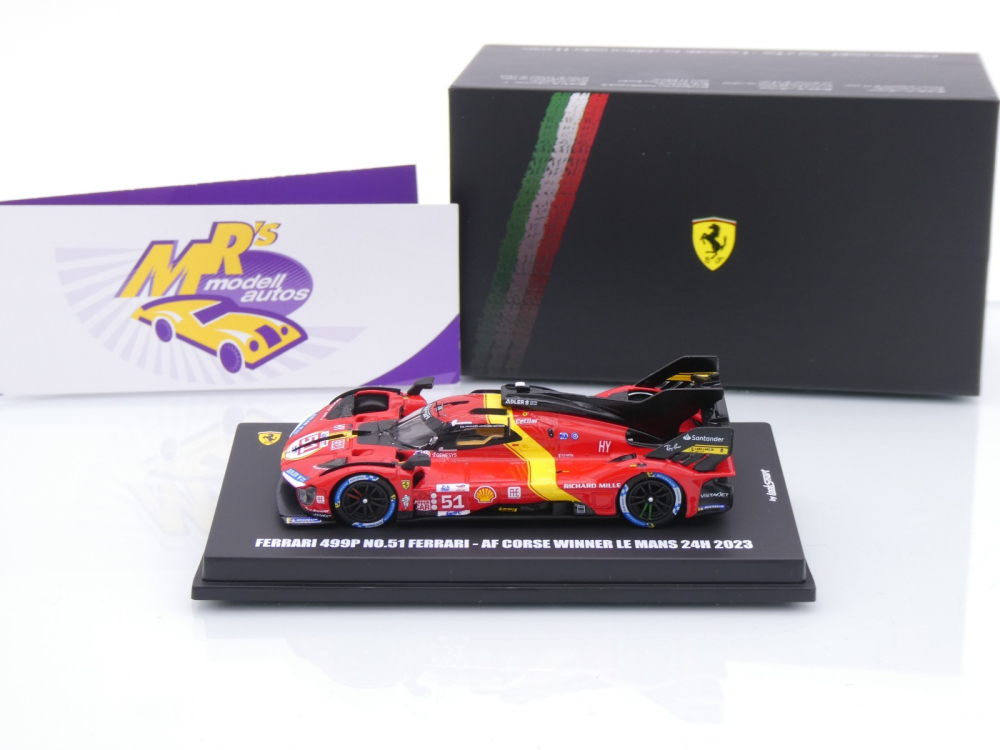 Look Smart LS64001LM # Ferrari 499P #51 Winner 24h Le Mans 2023 " Team AF Corse " 1:64
