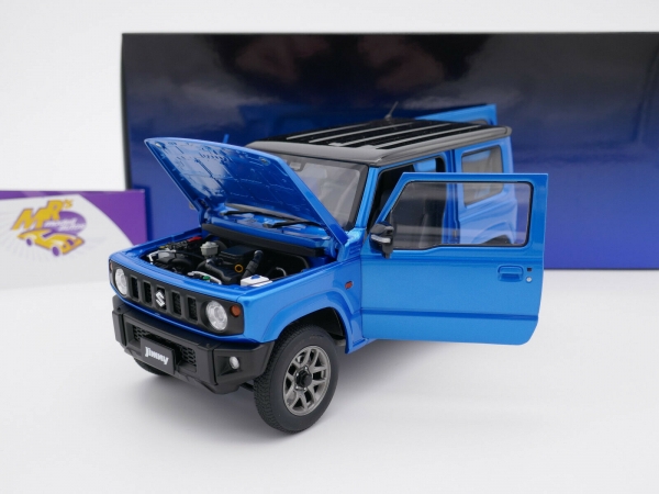 AUTOart 78502 # Suzuki Jimny (JB64) RHD Baujahr 2018 " brisk blaumetallic " 1:18