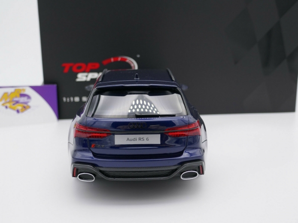 Top Speed TS0315 # Audi RS 6 Avant Baujahr 2020 " navarra blaumetallic " 1:18