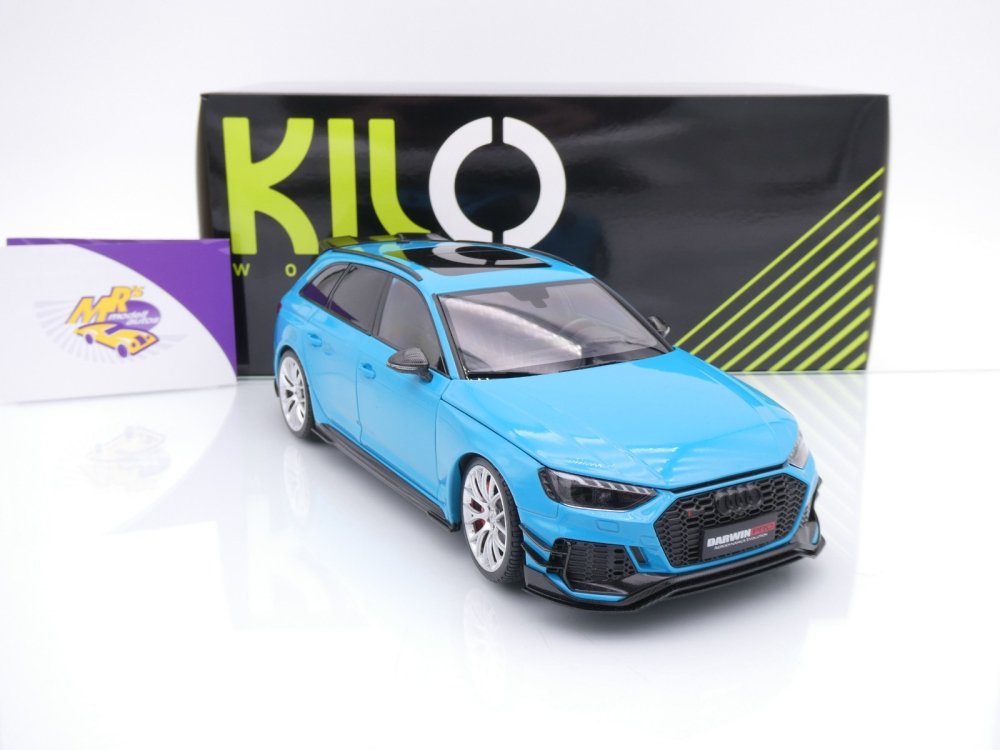 Kilo Works KLW002303 # Audi RS4 Avant Baujahr 2024 " hellblaumetallic " 1:18