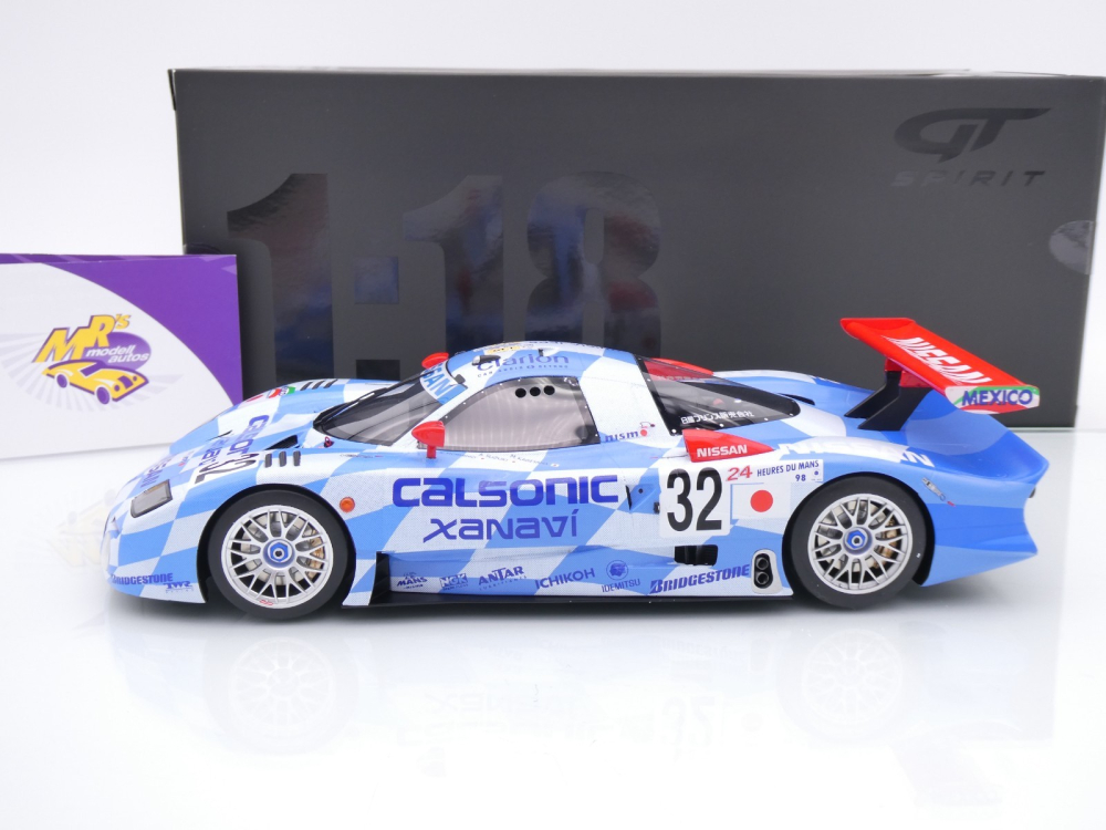 GT Spirit GT529 # Nissan R390 GT1 #32 24h Le Mans 1998 " Calsonic Xanavi " 1:18