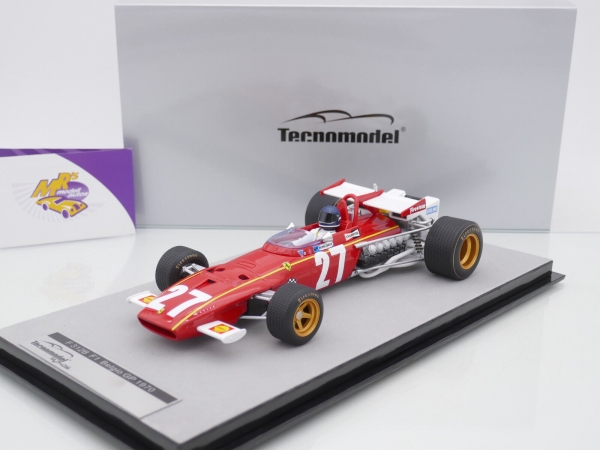 Tecnomodel TM18-64C # Ferrari 312B Nr.27 F1 Belgien GP 1970 " Jacky Ickx " 1:18